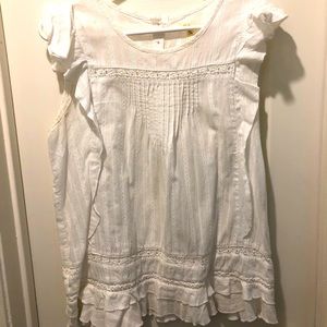 EUC Matilda Jane Ruffle Sleeve Tank, size M.
